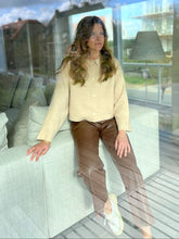 Load image into Gallery viewer, LEATHER LOOK PANTS MATISE