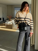 Load image into Gallery viewer, BLACK LEATHER / SUEDE HANDBAG