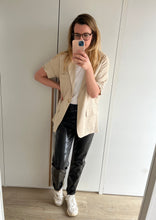 Load image into Gallery viewer, BEIGE SHORT SLEEVED BLAZER