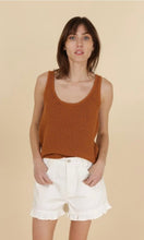 Load image into Gallery viewer, BRAIDED KNIT TANK TOP - CAMEL
