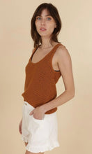 Load image into Gallery viewer, BRAIDED KNIT TANK TOP - CAMEL
