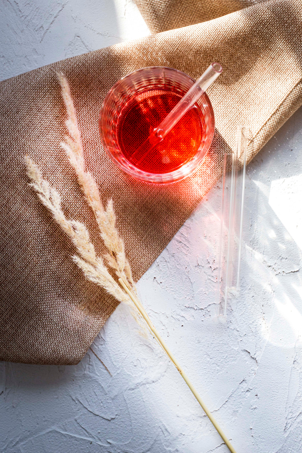 GLASS COCKTAIL STRAW